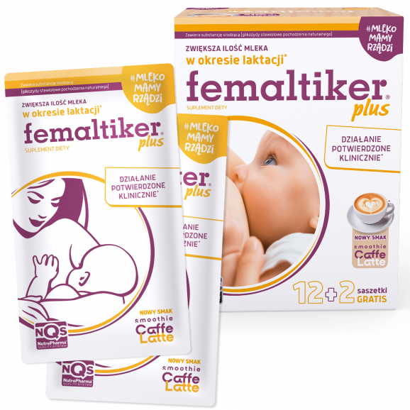 Femaltiker Plus, smak caffe latte – suplement diety dla wspomagania laktacji (14 saszetek) Femaltiker Plus, smak caffe latte – suplement diety dla wspomagania laktacji (14 saszetek) - zdjęcie produktu