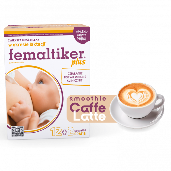 Femaltiker Plus, smak caffe latte – suplement diety dla wspomagania laktacji (14 saszetek) Femaltiker Plus, smak caffe latte – suplement diety dla wspomagania laktacji (14 saszetek) - zdjęcie produktu