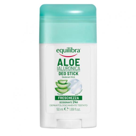 Equilibra Aloe Ialuronica Deo-Stick Aloesowy dezodorant w sztyfcie, 50ml Equilibra Aloe Ialuronica Deo-Stick Aloesowy dezodorant w sztyfcie, 50ml - zdjęcie produktu