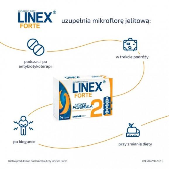 Linex Forte – suplement diety (14 kapsułek) - zdjęcie produktu
