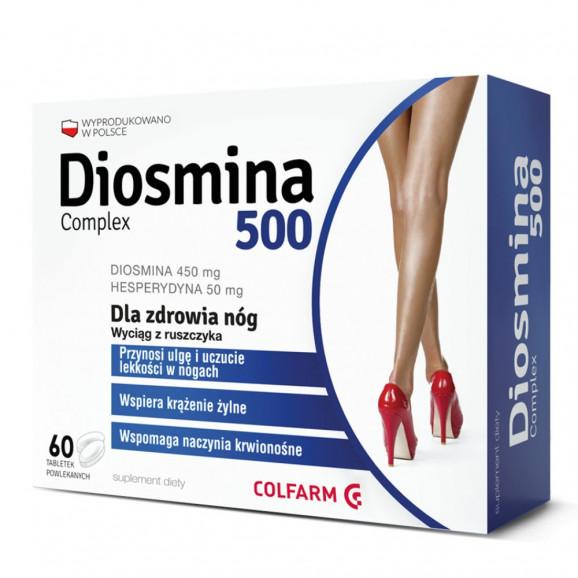Diosmina 500 Complex (60 tabletek) – suplement diety Diosmina 500 Complex (60 tabletek) – suplement diety - zdjęcie produktu