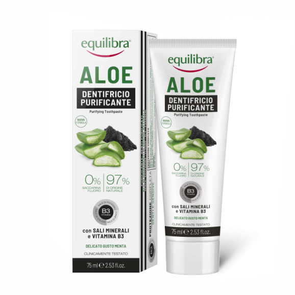 Equilibra Carbo Pasta do zębów z aktywnym węglem, 75 ml Equilibra Carbo Pasta do zębów z aktywnym węglem, 75 ml - zdjęcie produktu