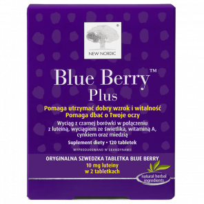 Blue Berry Plus – suplement diety wzmacniający wzrok (120 tabletek) - zdjęcie produktu