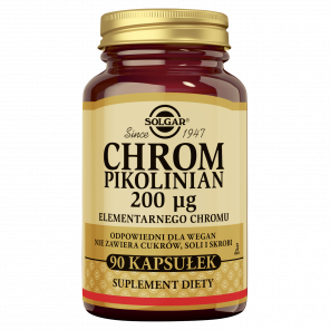 [31.05.2026] Solgar Chrom Pikolinian 200 mcg – suplement diety (90 kapsułek) - zdjęcie produktu