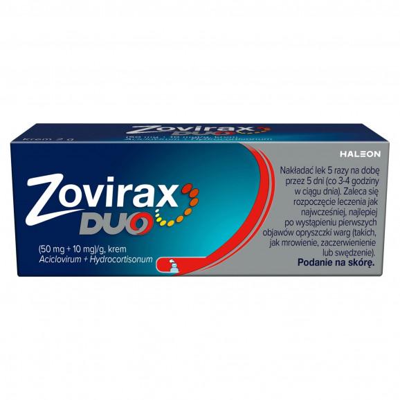 [31.05.2026] Zovirax Duo, krem (2 g) – lek na opryszczkę - zdjęcie produktu