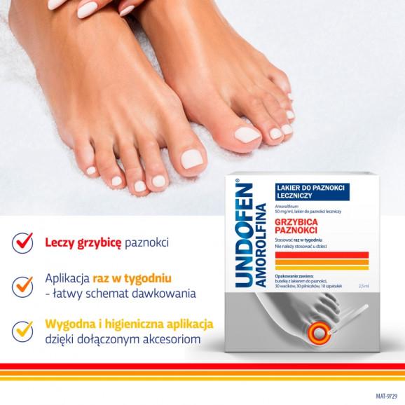 [31.05.2026] Undofen Amorolfina 50 mg/ml – leczniczy lakier do paznokci (2,5 ml) - zdjęcie produktu