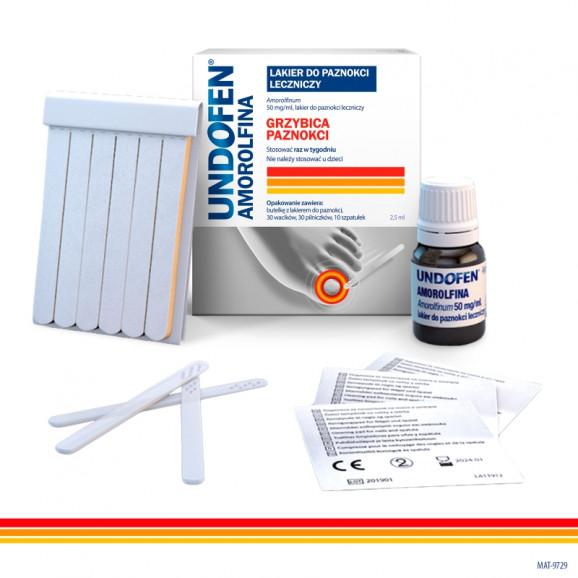 [31.05.2026] Undofen Amorolfina 50 mg/ml – leczniczy lakier do paznokci (2,5 ml) - zdjęcie produktu