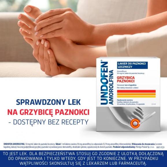 [31.05.2026] Undofen Amorolfina 50 mg/ml – leczniczy lakier do paznokci (2,5 ml) - zdjęcie produktu