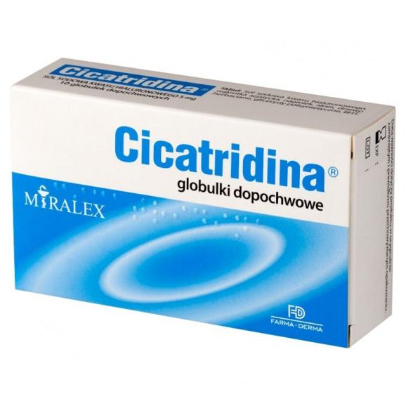 Cicatridina 10 globulek dopochwowych – wyrób medyczny Cicatridina 10 globulek dopochwowych – wyrób medyczny - zdjęcie produktu