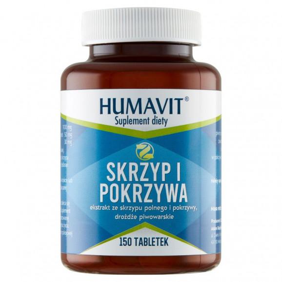 Humavit Skrzyp i Pokrzywa (100 g) – suplement diety (150 tabletek) Humavit Skrzyp i Pokrzywa (100 g) – suplement diety (150 tabletek) - zdjęcie produktu
