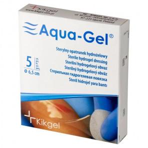 Aqua-Gel Opatrunek Hydrożelowy Ø 6,5 cm – wyrób medyczny (5 sztuk) - zdjęcie produktu