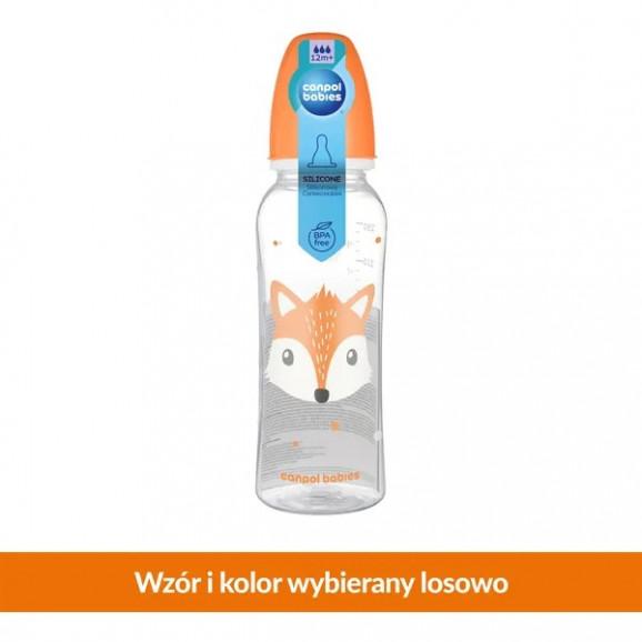 Canpol Babies Butelka ze smoczkiem dla dzieci 12m+ Cute Animals (BPA 0%) 250 ml Canpol Babies Butelka ze smoczkiem dla dzieci 12m+ Cute Animals (BPA 0%) 250 ml - zdjęcie produktu