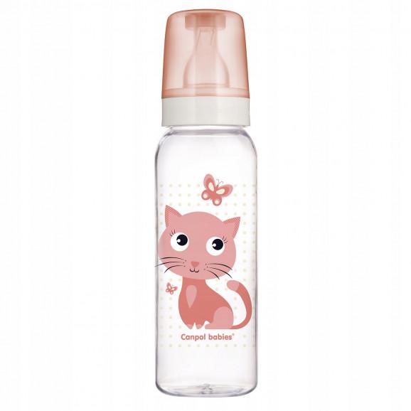 Canpol Babies Butelka ze smoczkiem dla dzieci 12m+ Cute Animals (BPA 0%) 250 ml Canpol Babies Butelka ze smoczkiem dla dzieci 12m+ Cute Animals (BPA 0%) 250 ml - zdjęcie produktu