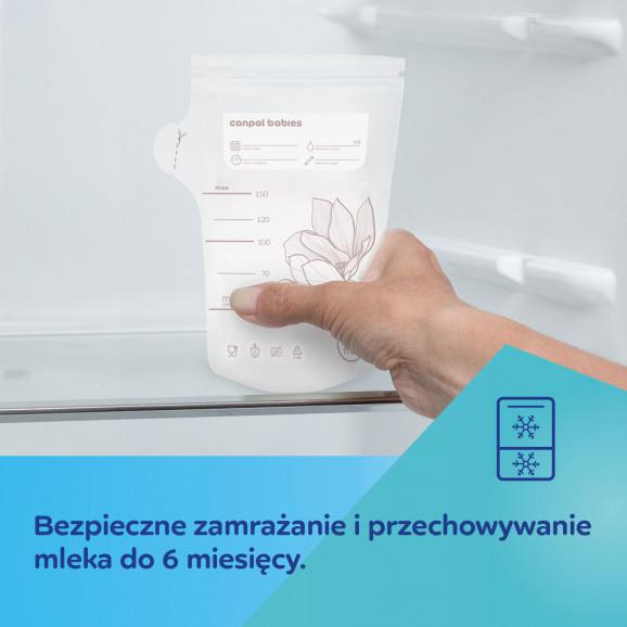 Canpol Babies Torebki do przechowywania pokarmu 150 ml (25 sztuk) Canpol Babies Torebki do przechowywania pokarmu 150 ml (25 sztuk) - zdjęcie produktu