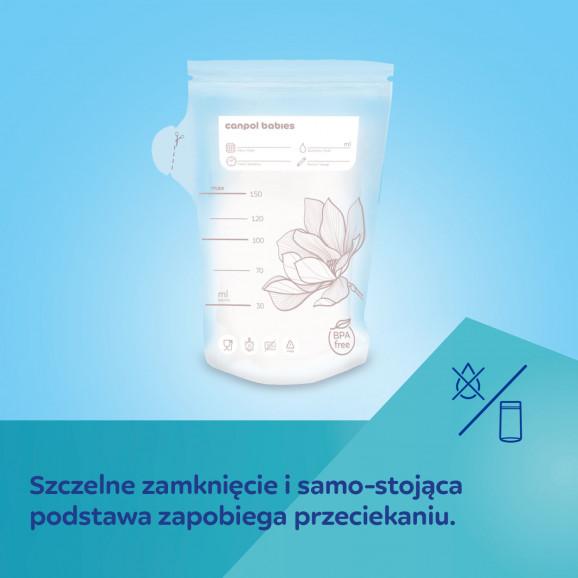 Canpol Babies Torebki do przechowywania pokarmu 150 ml (25 sztuk) Canpol Babies Torebki do przechowywania pokarmu 150 ml (25 sztuk) - zdjęcie produktu