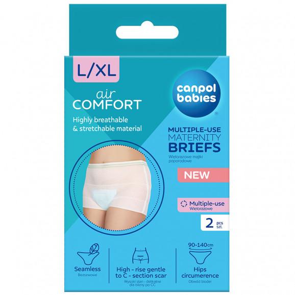 Canpol Babies Wielorazowe siateczkowe majtki poporodowe, rozmiar L/XL, 2 szt. - zdjęcie produktu