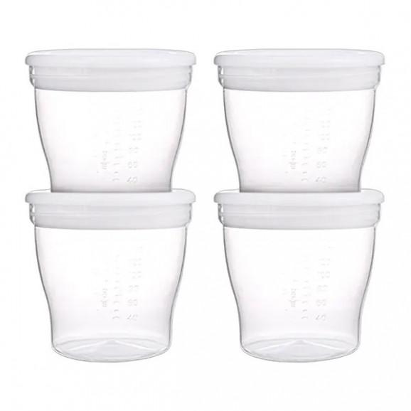 Canpol Babies Easy Start Pojemniki do przechowywania pokarmu 4 x 180 ml - zdjęcie produktu