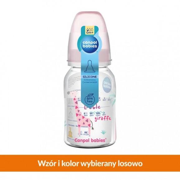 Canpol Babies Butelka ze smoczkiem dla dzieci 0m+ Africa (BPA 0%) 120 ml - zdjęcie produktu