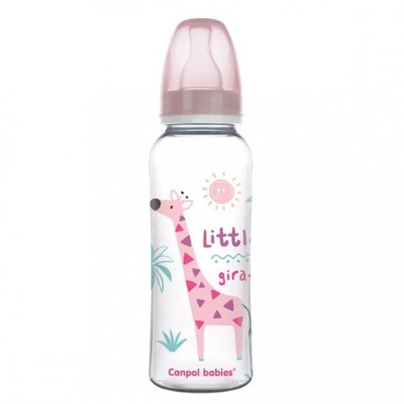 Canpol Babies Butelka ze smoczkiem dla dzieci 12m+ Africa (BPA 0%) 250 ml - zdjęcie produktu