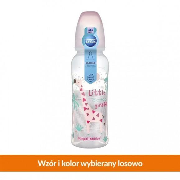 Canpol Babies Butelka ze smoczkiem dla dzieci 12m+ Africa (BPA 0%) 250 ml - zdjęcie produktu