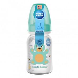 Canpol Babies Butelka ze smoczkiem dla dzieci 12m+ Cute Animals (BPA 0%) 120 ml - zdjęcie produktu