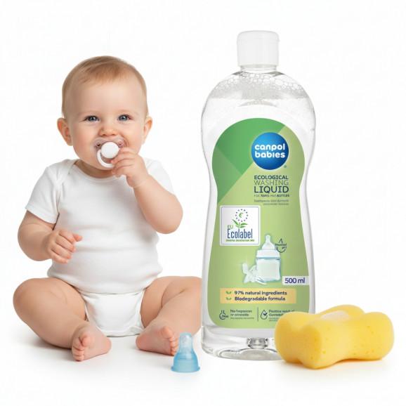 Canpol Babies Płyn do mycia butelek i smoczków, hipoalergiczny, 500 ml Canpol Babies Płyn do mycia butelek i smoczków, hipoalergiczny, 500 ml - zdjęcie produktu