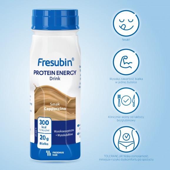 Fresubin Protein Energy Drink - preparat odżywczy, smak cappuccino (4 x 200 ml) - zdjęcie produktu