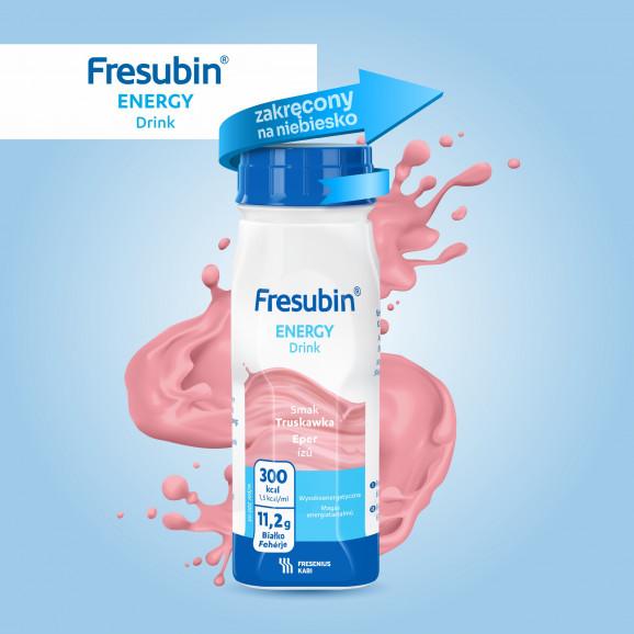 Fresubin Energy Drink - preparat odżywczy, smak truskawkowy, 4 x 200 ml - zdjęcie produktu