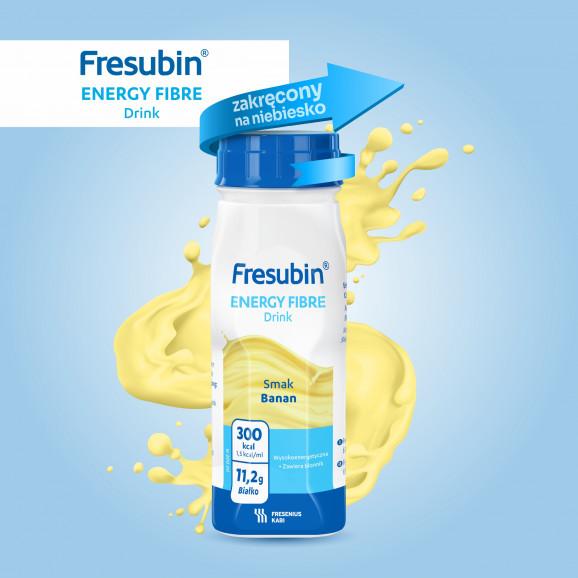 Fresubin Energy Fibre Drink - preparat odżywczy, smak bananowy (4 x 200 ml) - zdjęcie produktu
