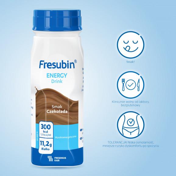 Fresubin Energy Drink - preparat odżywczy, smak czekoladowy, 4 x 200 ml - zdjęcie produktu