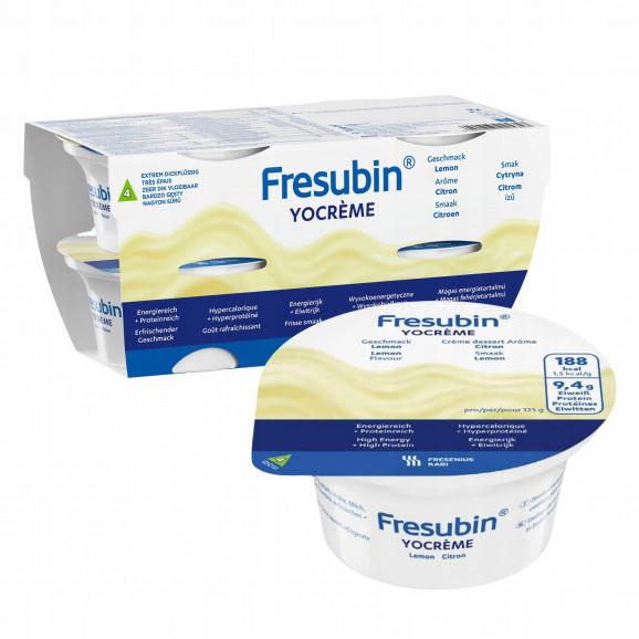 Fresubin YOcreme – deser wysokobiałkowy, wysokoenergetyczny o smaku cytrynowym (4 x 125g) Fresubin YOcreme – deser wysokobiałkowy, wysokoenergetyczny o smaku cytrynowym (4 x 125g) - zdjęcie produktu