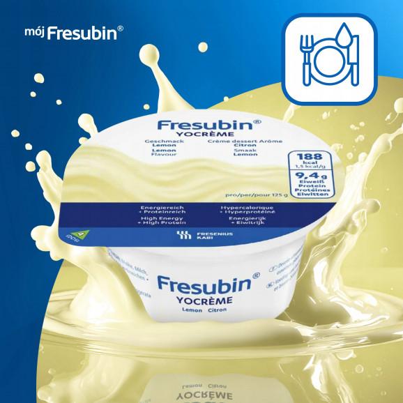 Fresubin YOcreme – deser wysokobiałkowy, wysokoenergetyczny o smaku cytrynowym (4 x 125g) Fresubin YOcreme – deser wysokobiałkowy, wysokoenergetyczny o smaku cytrynowym (4 x 125g) - zdjęcie produktu