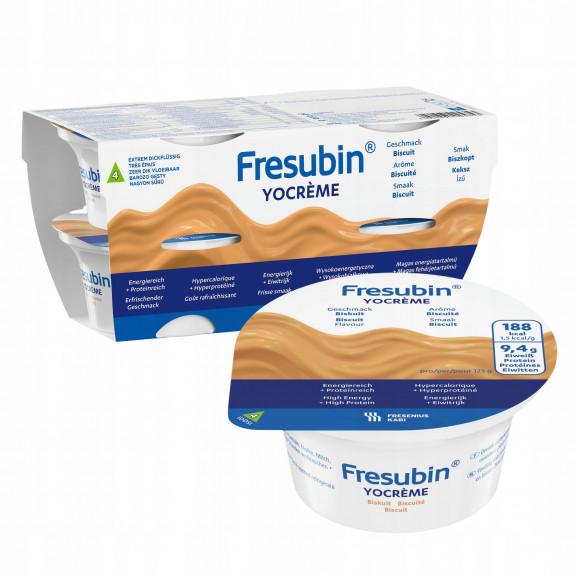 Fresubin YOcreme – deser wysokobiałkowy, wysokoenergetyczny o smaku biszkoptowym (4 x 125g) Fresubin YOcreme – deser wysokobiałkowy, wysokoenergetyczny o smaku biszkoptowym (4 x 125g) - zdjęcie produktu