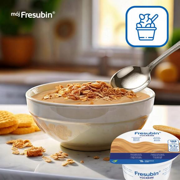 Fresubin YOcreme – deser wysokobiałkowy, wysokoenergetyczny o smaku biszkoptowym (4 x 125g) Fresubin YOcreme – deser wysokobiałkowy, wysokoenergetyczny o smaku biszkoptowym (4 x 125g) - zdjęcie produktu
