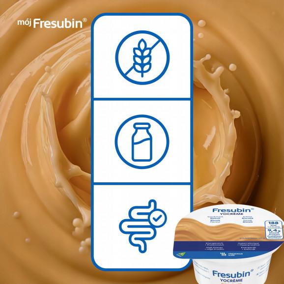 Fresubin YOcreme – deser wysokobiałkowy, wysokoenergetyczny o smaku biszkoptowym (4 x 125g) Fresubin YOcreme – deser wysokobiałkowy, wysokoenergetyczny o smaku biszkoptowym (4 x 125g) - zdjęcie produktu