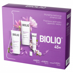 [30.04.2026] Zestaw Bioliq 45+, krem na dzień, 50 ml + krem na noc, 50 ml + krem do okolic oczu i ust, 15 ml - zdjęcie produktu