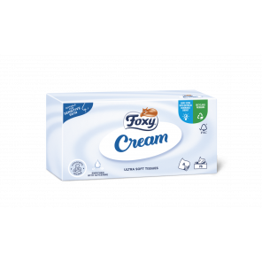 Foxy Cream Ultra miękkie chusteczki higieniczne 4-warstwowe (76 szt.) - zdjęcie produktu