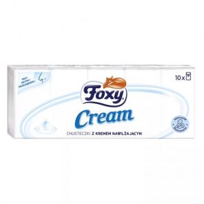 Foxy Cream Chusteczki higieniczne z kremem nawilżającym 10 sztuk - zdjęcie produktu