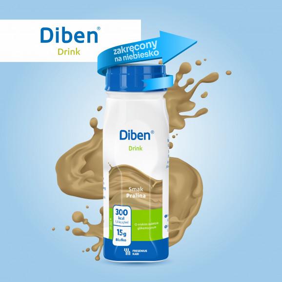 Diben Drink, preparat odżywczy, smak pralina, 4 x 200 ml - zdjęcie produktu