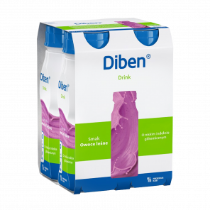 Diben Drink, preparat odżywczy, smak owoców leśnych, 4 x 200 ml - zdjęcie produktu