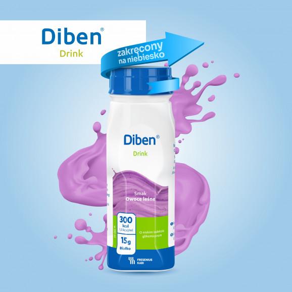 Diben Drink, preparat odżywczy, smak owoców leśnych, 4 x 200 ml Diben Drink, preparat odżywczy, smak owoców leśnych, 4 x 200 ml - zdjęcie produktu