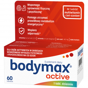 [29.05.2026] Bodymax Active, suplement diety (60 tabletek) - zdjęcie produktu