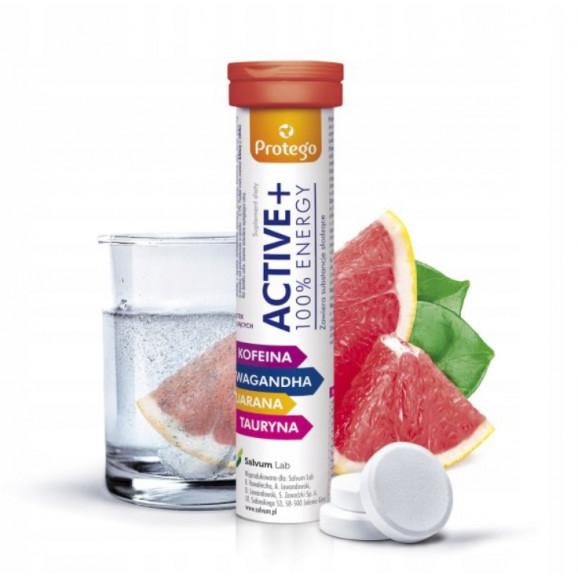 [29.05.2026] Protego Active + 100% Energy, 20 tabletek musujących - zdjęcie produktu