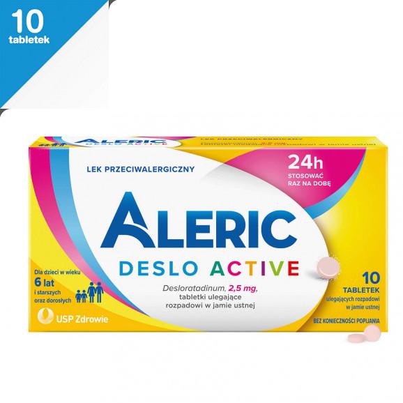 [31.05.2026] Aleric Deslo Active 2,5 mg, 10 tabletek ulegających rozpadowi w jamie ustnej - zdjęcie produktu