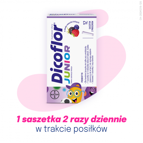 [31.05.2026] Dicoflor Junior – suplement diety, 12 saszetek - zdjęcie produktu