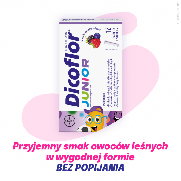 [31.05.2026] Dicoflor Junior – suplement diety, 12 saszetek - zdjęcie produktu