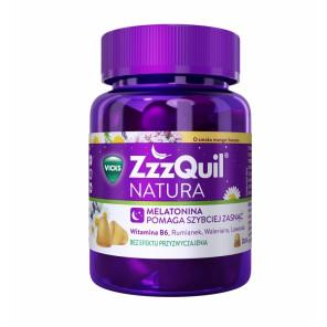 [31.05.2026] ZzzQuil Natura o smaku mango i banana, 30 żelek – suplement diety - zdjęcie produktu