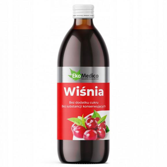 EkaMedica Wiśnia, sok, 500 ml – suplement diety EkaMedica Wiśnia, sok, 500 ml – suplement diety - zdjęcie produktu