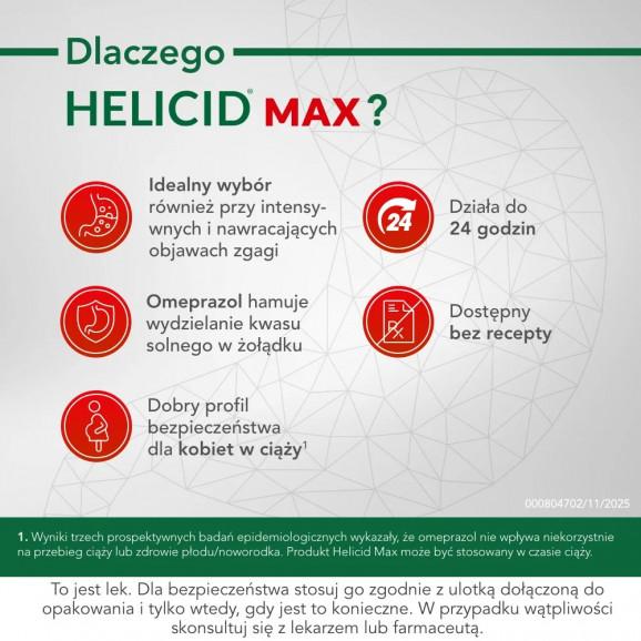 [31.05.2026] Helicid MAX 20mg, 14 kapsułek dojelitowych twardych - zdjęcie produktu