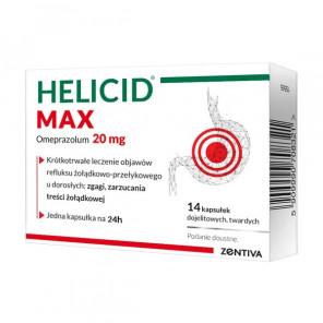 [31.05.2026] Helicid MAX 20mg, 14 kapsułek dojelitowych twardych - zdjęcie produktu